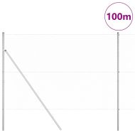 Стълб за ограда. Сребрист 100 x 1,6 м (25 мм мрежа) Стомана