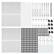 Стълб за ограда. Сребрист 100 x 1,6 м (25 мм мрежа) Стомана