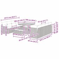 Градински Софа Комплект 11 pcs Сив полиратан