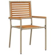 Комплект за хранене в градината 7 pcs Бежово