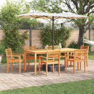 Комплект за хранене в градината 9 pcs Кафяво