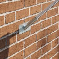 Държач за Знаме Сребрист 13 x 6 x 0,2 см Стомана