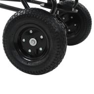 Ръчен разпръсквач за сол, PVC и стомана, 125x74x79 см, 45 л