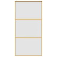 Плъзгаща се врата 102,5x205 см матирано ESG стъкло и алуминий