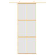 Плъзгаща се врата 76x205 см матирано ESG стъкло и алуминий