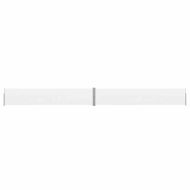 Прибираща се дворна странична тента, 140x1200 см, кремава