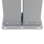 Прибираща се дворна странична тента, 140x1200 см, антрацит