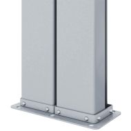 Прибираща се странична тента, кафява, 200х1000 см