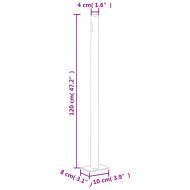 Прибираща се странична тента, кафява, 200х1000 см
