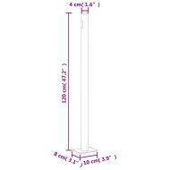Прибираща се странична тента, синя, 200x1000 см