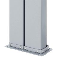 Прибираща се странична тента, синя, 117x1200 см