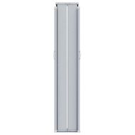 Прибираща се странична тента, червена, 117x1200 см