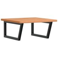 Стенен рафт за мивка, стомана и масивно дърво бук