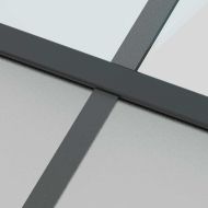 Плъзгаща се врата с комплект обков Черно 102,5x205 cm