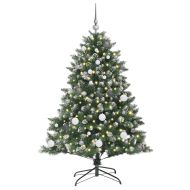 С изкуствено коледно дърво с 150 LED светодиода Зелен 150 cm