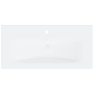 Комплект мебели за баня, черен, инженерно дърво