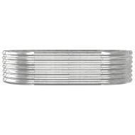 Градинска повдигната леха поцинкована стомана сребрист