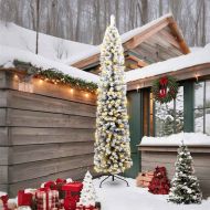 С изкуствено коледно дърво с 300 LED светодиода Зелен 240 cm