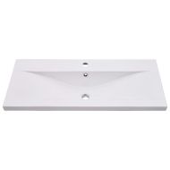 Шкаф за мивка с вградено корито, сив гланц, инженерно дърво