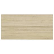 Шкаф за баня с вградена мивка, дъб сонома, инженерно дърво