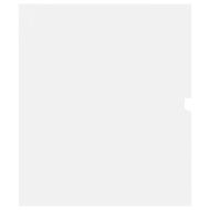 Шкаф за баня с вградена мивка, бял, инженерно дърво