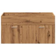 Комплект мебели за баня от 4 части Дъб артизан инженерно дърво