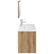 Комплект мебели за баня от 3 части Дъб артизан инженерно дърво