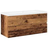 шкаф за мивка с вграден басейн Старо дърво