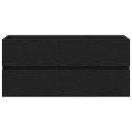 Шкаф за мивка в баня Черния дъб 80 х 39 х 62 см Инженерно дърво