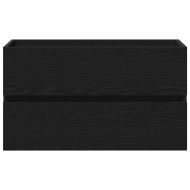 Шкаф за мивка в баня Черния дъб 80 х 39 х 62 см Инженерно дърво