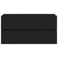 Шкаф за мивка в баня Черния дъб 80 х 39 х 62 см Инженерно дърво