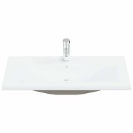 Комплект мебели за баня 4 pcs Черния дъб Инженерно дърво