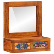 Стенен шкаф Кафяво 40 x 20 x 50 см Солидно акациево дърво