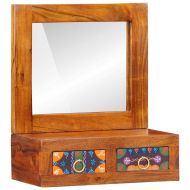 Стенен шкаф Кафяво 40 x 20 x 50 см Солидно акациево дърво