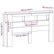 LED табла за глава Artisan Инженерна дървесина