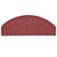 Изтривалки за стълби, 15 бр., 65x24x4 см, бордо, полукръгли, големи