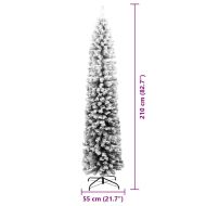С изкуствено коледно дърво с 300 LED светодиода Зелен 210 cm