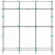 Градински перголи за увивни растения 3 бр U-рамка стомана