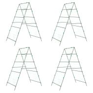 Градински перголи за увивни растения 4 бр А-рамка стомана