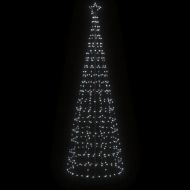 Коледна светеща елха с шипове 570 LED студено бяло 300 см
