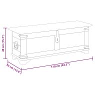 Сандък от необработено мангово дърво