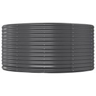 Градинска повдигната леха поцинкована стомана антрацит