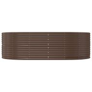 Градинска повдигната леха поцинкована стомана кафяво