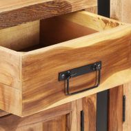 Бюфет 172x35x80 см масивно акациево дърво с меден финиш