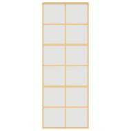 Плъзгаща се врата 76x205 см матирано ESG стъкло и алуминий