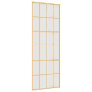 Плъзгаща се врата 76x205 см матирано ESG стъкло и алуминий