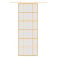 Плъзгаща се врата 76x205 см матирано ESG стъкло и алуминий