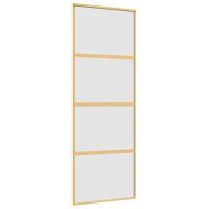 Плъзгаща се врата 76x205 см матирано ESG стъкло и алуминий