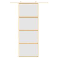 Плъзгаща се врата 76x205 см матирано ESG стъкло и алуминий