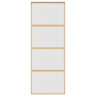 Плъзгаща се врата 76x205 см матирано ESG стъкло и алуминий